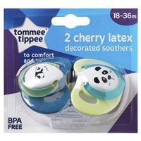 tommee tippee closer to nature cherry soothers 18-36 months 2 pack