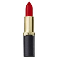 l'oreal color riche matte addiction lipstick 346 scarlet silhouette