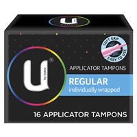 u by kotex tampon regular 16 pack with applicator
