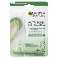 garnier skin active nutribomb milky tissue mask almond milk