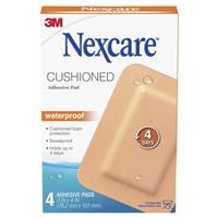 nexcare waterproof cushioned adhesive pad 4 pack