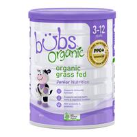 bubs organic grass fed junior nutrition drink 800g