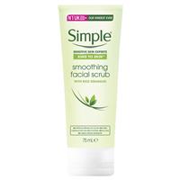 simple kind to skin facial scrub smoothing 75ml