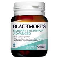 blackmores bilberry eye support advanced 30 tablets