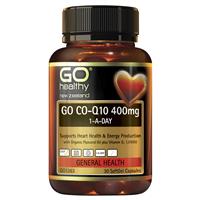 go healthy co-q10 400mg one-a-day 30 capsules
