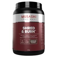 musashi shred and burn chocolate 900g