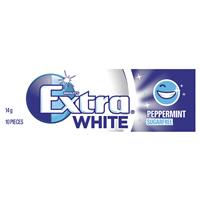 extra white peppermint gum 10 piece