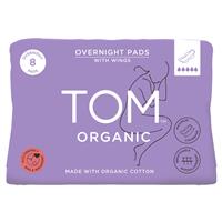 tom organic overnight pads 8 pack
