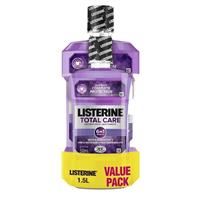 listerine total care mouthwash 1 litre + 500ml value pack