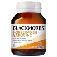 blackmores horseradish garlic + c 50 tablets