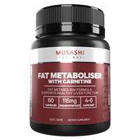 musashi fat metaboliser + carnitine 60 capsules