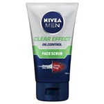 nivea men clear effect oil control face scrub 100ml