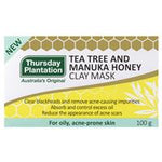 thursday plantation tea tree and manuka honey clay mask 100g
