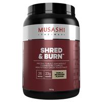 musashi shred and burn vanilla 900g