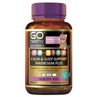go healthy kids calm & sleep support magnesium plus 100 chewable tablets