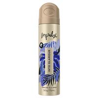 impulse body spray aerosol deodorant into glamour 75ml