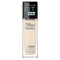 maybelline fit me matte & poreless mattifying liquid foundation - porcelain 110