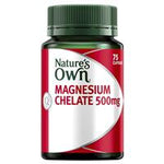 nature's own magnesium chelate 500mg 75 capsules new