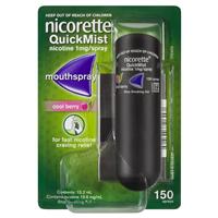 nicorette quick mist berry 150 sprays