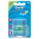 oral-b satin tape dental floss mint 25m