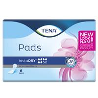 tena pad instadry long length 6 pack
