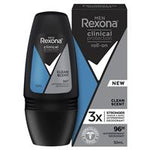 rexona for men clinical protection roll on clean scent 50ml