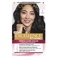l'oreal excellence creme 1 black hair colour