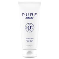 gillette pure soothing shave cream 170g