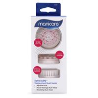 manicare sonic mini facial cleanser replacement brush heads 3 pack