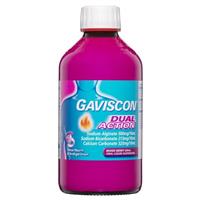 gaviscon dual action liquid mixed berry 600ml