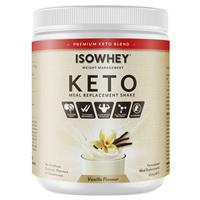 isowhey keto meal replacement shake vanilla 550g