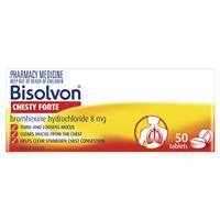 bisolvon chesty forte 8mg 50 tablets