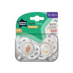 tommee tippee closer to nature night time soothers 18-36 months 2 pack