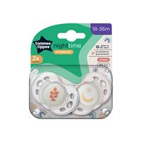 tommee tippee closer to nature night time soothers 18-36 months 2 pack