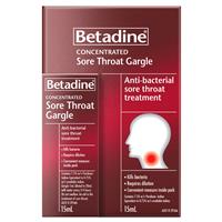 betadine sore throat gargle 15ml