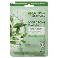 garnier skin active hydrabomb tissue mask green tea