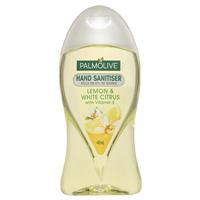 palmolive antibacterial hand sanitiser lemon & white citrus with vitamin e non-sticky rinse free travel carry on 48ml