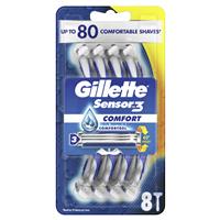 gillette sensor 3 disposable razors 8 pack