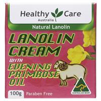 healthy care lanolin cream with evening primrose oil 100g