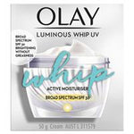olay luminous whip uv spf face cream moisturiser 50g