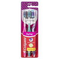 colgate zigzag deep interdental clean toothbrush medium value 3 pack