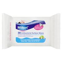 milton antibacterial surface wipes 30 pack