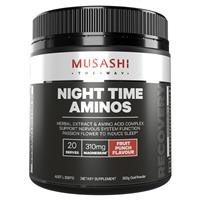 musashi night time aminos fruit punch 300g