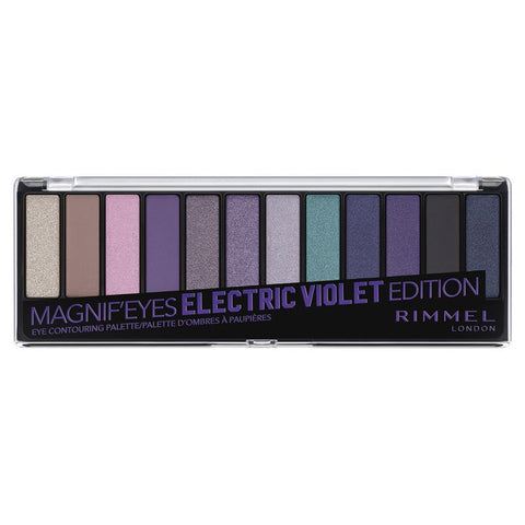 rimmel magnifeyes 12 pan eyeshadow palette electric violet