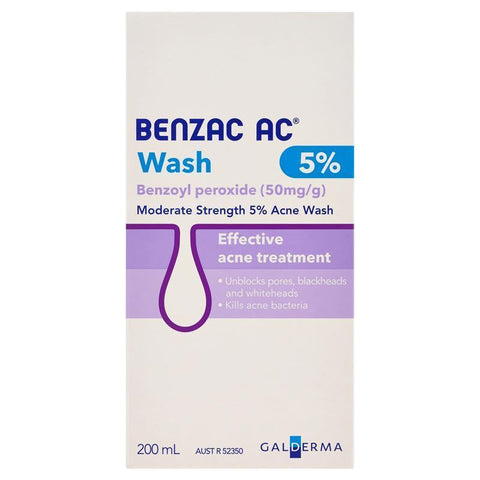 benzac ac wash 5% 200ml