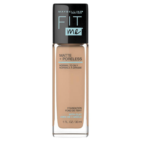maybelline fit me matte poreless foundation natural buff