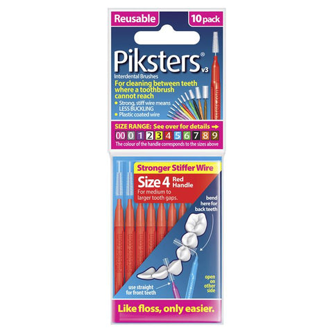 piksters interdental brush size 4 pack 10