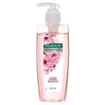 palmolive antibacterial hand sanitiser japanese cherry blossom pump non-sticky rinse free 200ml