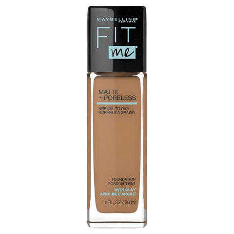maybelline fit me matte & poreless mattifying liquid foundation - classic tan 335