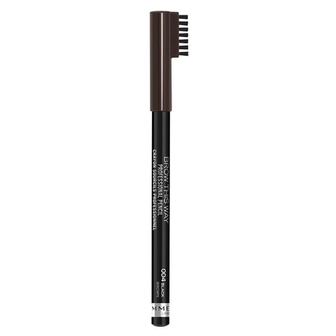 rimmel brow pencil black brown